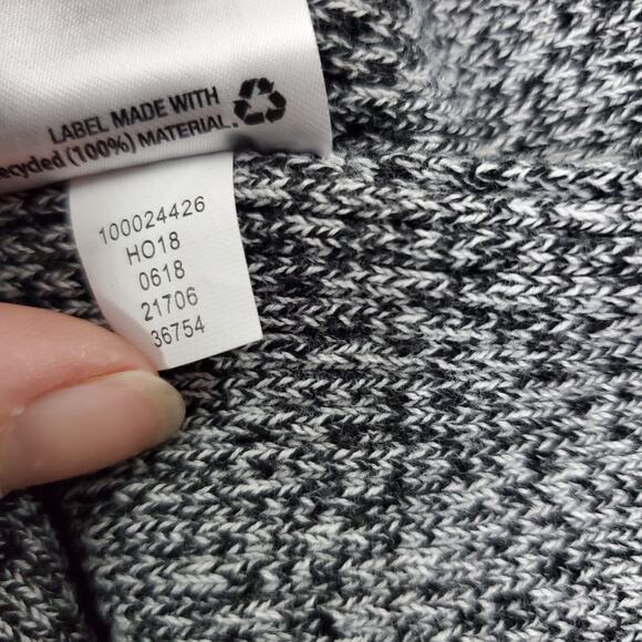 Karen Scott Womens Size PM Mock Neck Gray Sweater in Luxsoft - Picture 7 of 9